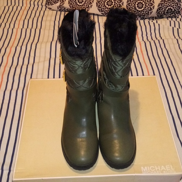 michael kors aaran wedge boots